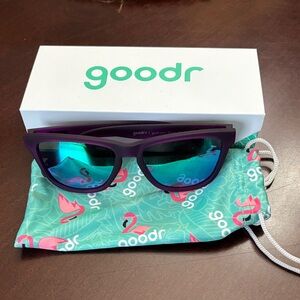 Goodr Purple Sunglasses with Blue Lenses